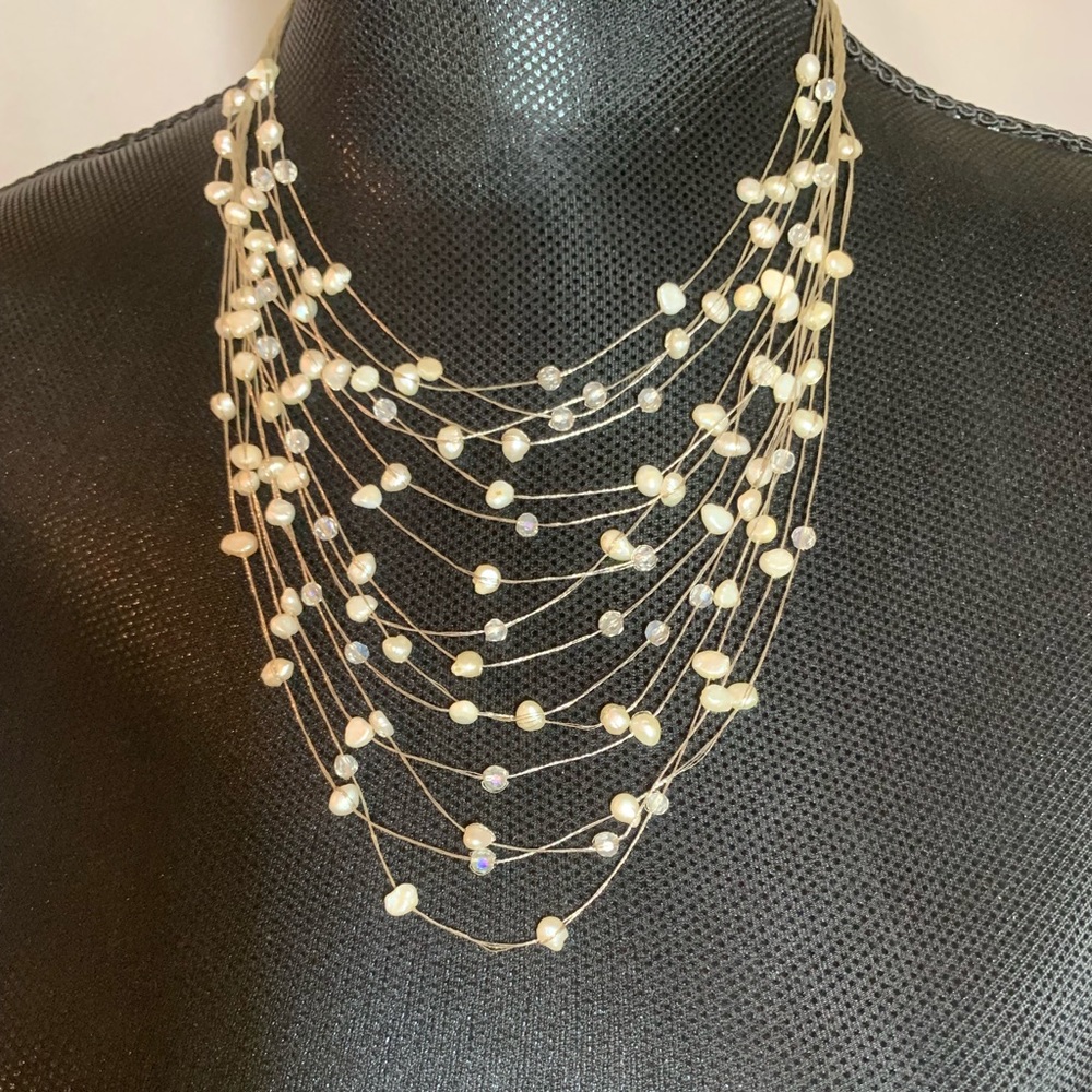 Freshwater Pearls. Floating Strands. Eye-catching!